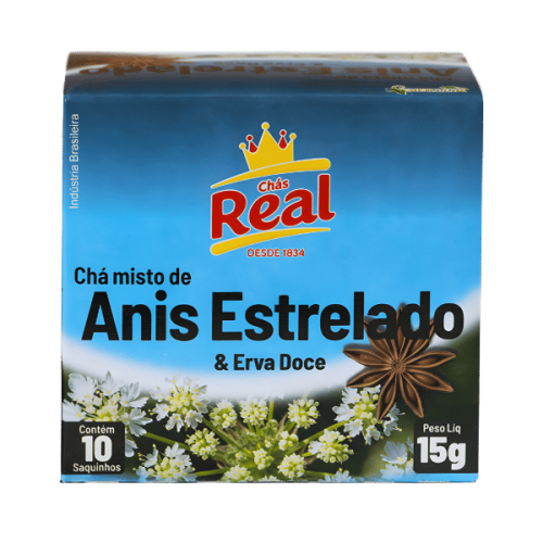 chá de anis estrelado com erva doce Chás Real